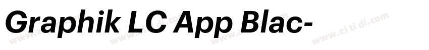 Graphik LC App Blac字体转换